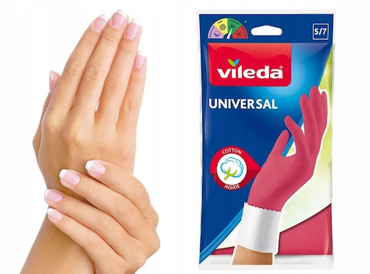 Vileda Звено Кухненски Ръкавици Universal Латекс Small