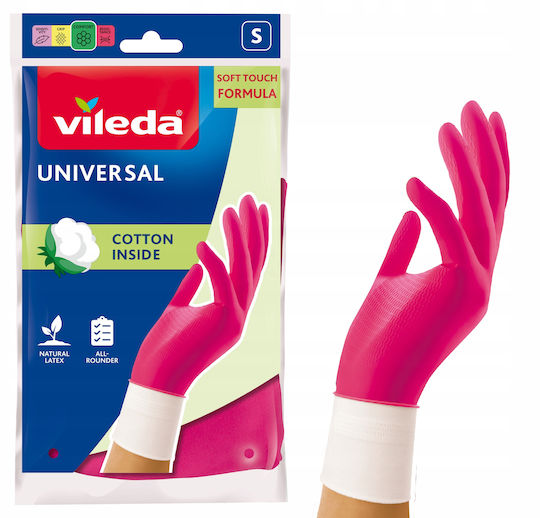 Vileda Звено Кухненски Ръкавици Universal Латекс Small