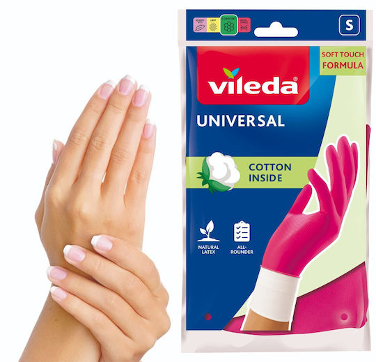 Vileda Звено Кухненски Ръкавици Universal Латекс Small