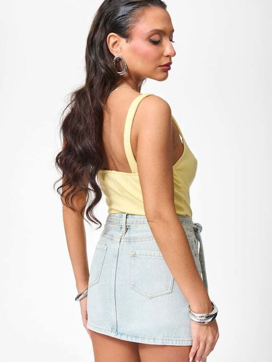 Women's Shorts Light Blue Open