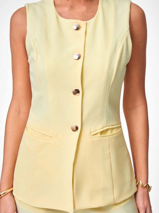 Damen Gelbes Set mit Hose
