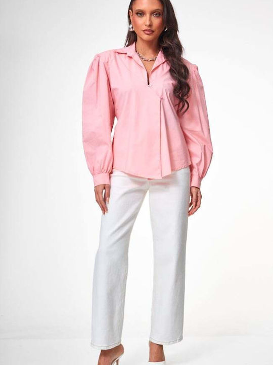 Long Sleeve Women's Shirt Pink