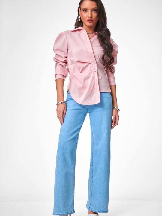 Long Sleeve Women's Shirt Pink