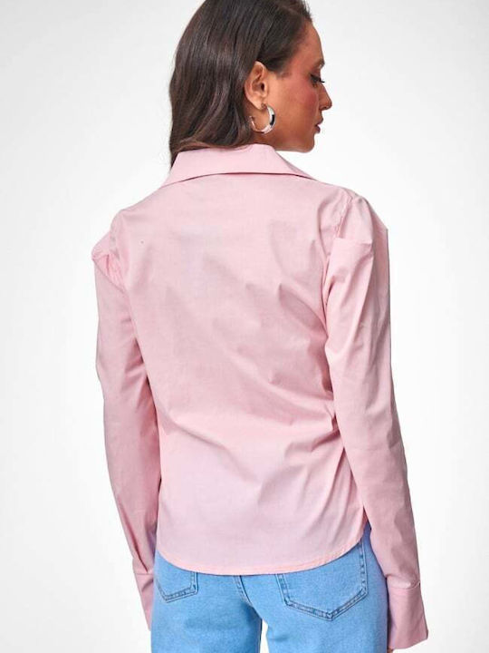 Long Sleeve Women's Shirt Pink