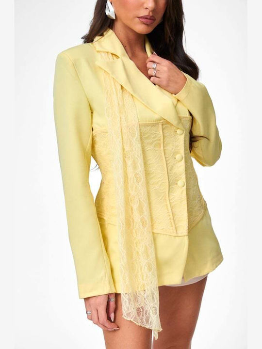 Decoro Women's Blazer Yellow