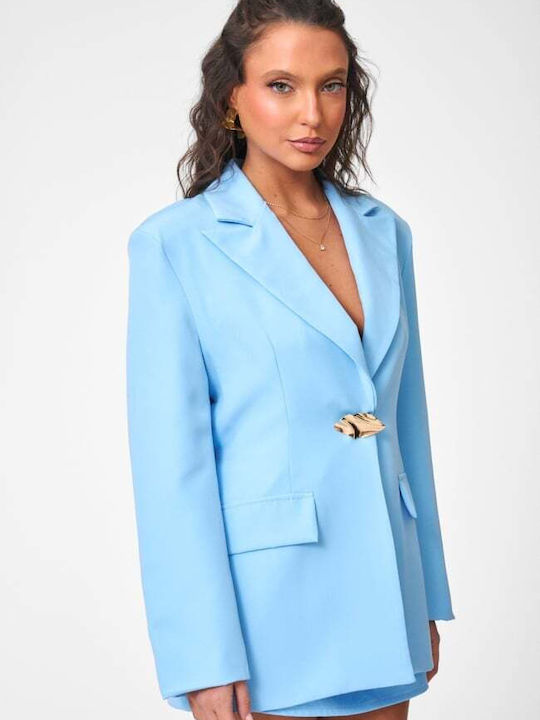 Decoro Blazer Für Damen Hellblau