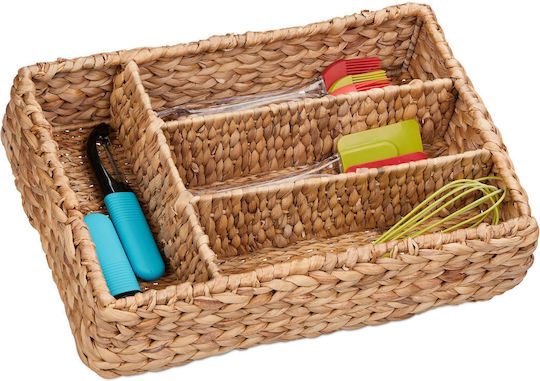Relaxdays Drawer Cutlery Tray 10.5x42x29cm Beige Relaxdays Drawer Cutlery Tray 10.5x42x29cm Beige