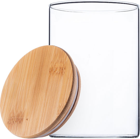 Kadax Set 3Stücke Lebensmittelgläser Allgemeine Verwendung mit Glasdeckel Transparent 1040ml