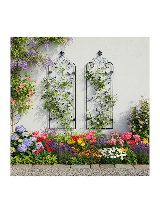 Trellis De Grădină Negru 38x110cm