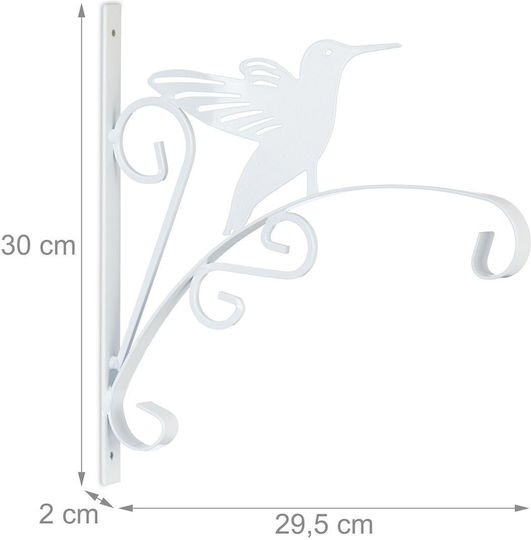 Relaxdays Suport Pentru Plante Alb 30x29,5 cm