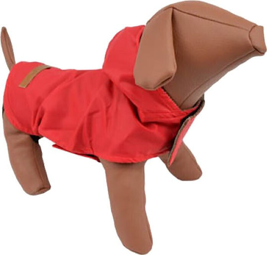 Woofmoda Μπουφάν Σκύλου Αδιάβροχο Κόκκινο με Μήκος Ράχης 90 εκ.