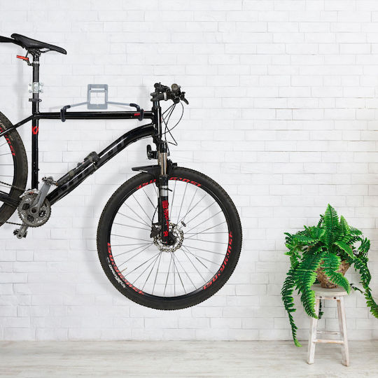 Relaxdays Bicycle Storage Stand Foldable Black Silver 11x33x31 Cm 25 Kg Capacity
