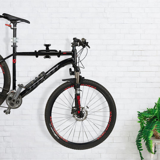 Relaxdays Bicycle Storage Stand Black 18x36x27 Cm 30 Kg Capacity Foldable