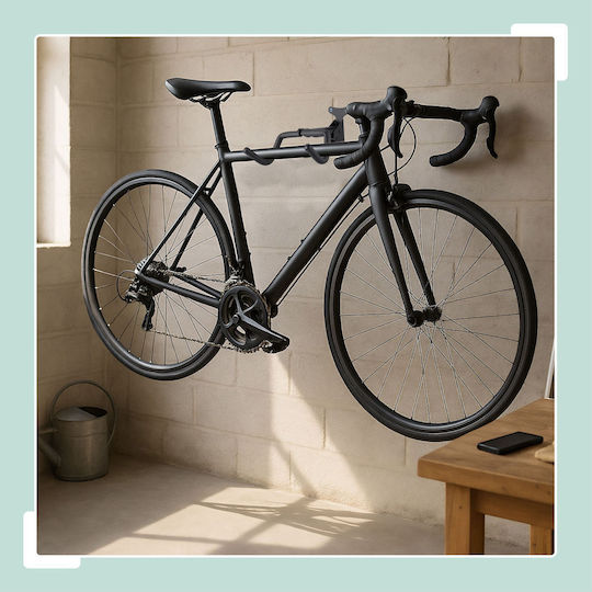 Relaxdays Bicycle Storage Stand Rotating Black 18x27.5x33 Cm 50 Kg Capacity
