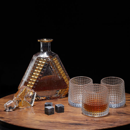 Relaxdays Set Pahare Whiskey Din Sticlă 150ml 9 Bucăți