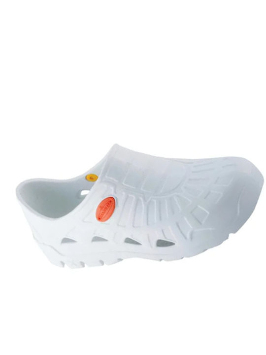 Genesis Herren Anatomische Holzschuhe Weiß