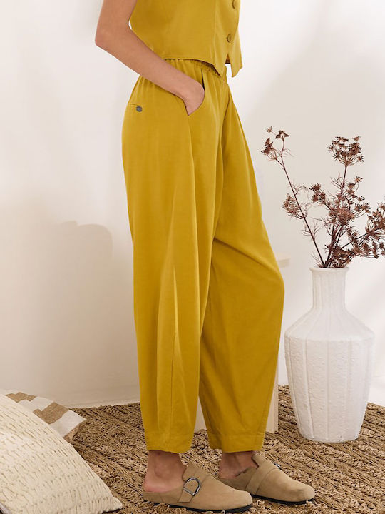 Pantaloni Dama Din Țesătură Dijon