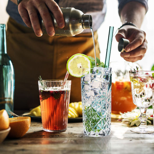 Relaxdays Σετ Ποτήρια από Γυαλί 330ml 6τμχ