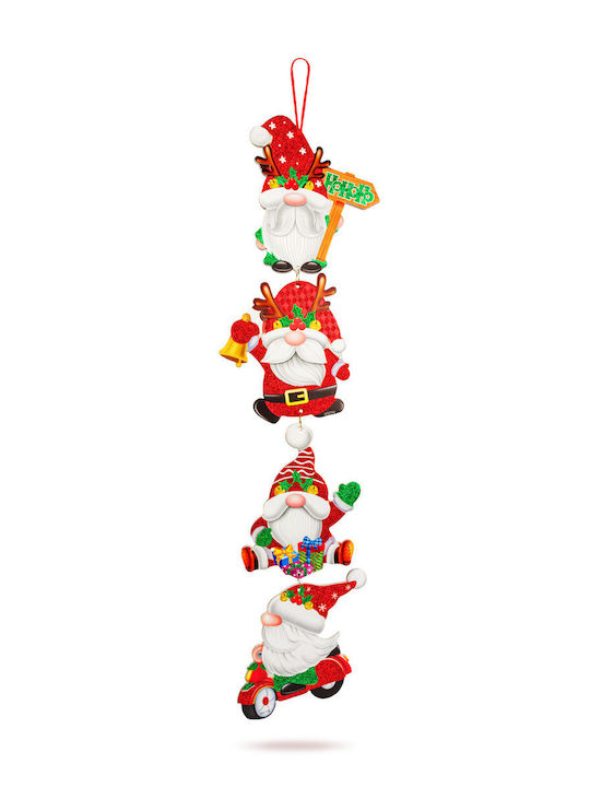 Decorative Christmas Santa Red 75x17cm