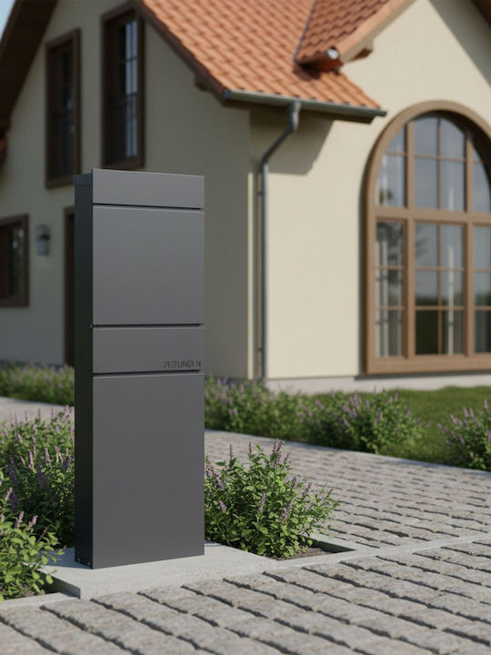 Relaxdays Cutie Poștală Pentru Exterior Din Inox Gri