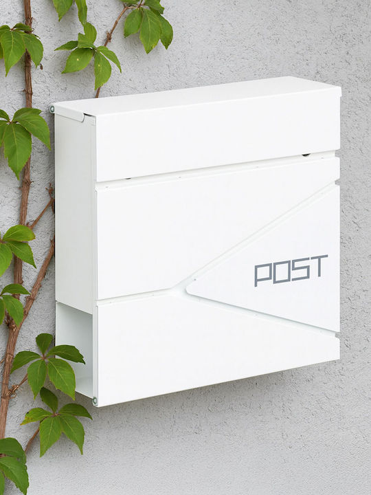 Relaxdays Cutie Poștală Pentru Exterior Din Inox Culoare Neagră