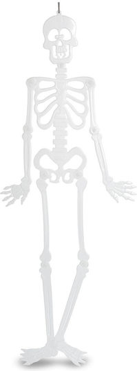 Decoratiune Fosforescentă Schelet Halloween 90x40 Cm Plastic Strălucește În Întuneric
