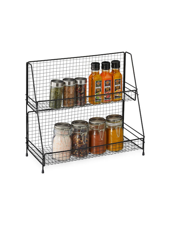 Relaxdays Gewürzorganisator Metallisch Schwarz Relaxdays Gewürzorganisator Metallisch Schwarz