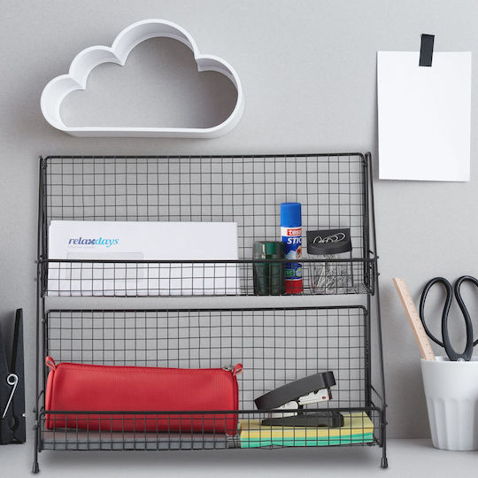 Relaxdays Rack Metal Spice Organizer Black