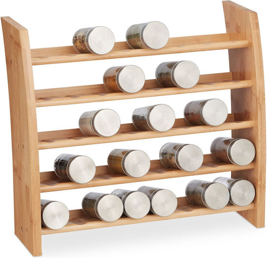 Relaxdays Gewürzorganisator aus Bambus Beige Relaxdays Gewürzorganisator aus Bambus Beige