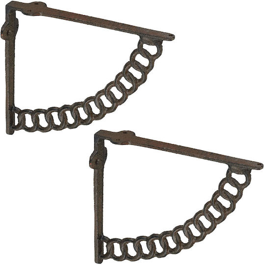 Relaxdays Raft De Colț Din Metalic Gri 175x210mm 2 Bucăți 10051153_93