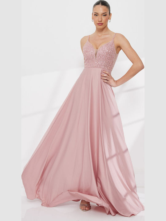Summer Maxi Dress for Wedding / Christening Pink