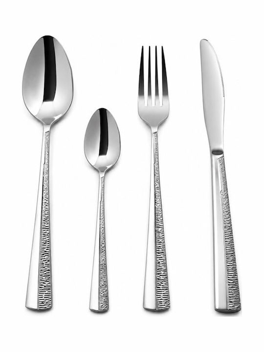 Galifas Cutlery Set Stainless Silver 72pcs with Suitcase
