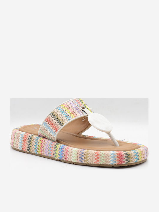 Women's Flat Sandals in White Color