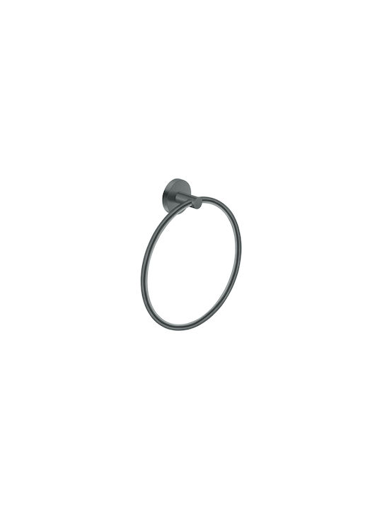 Sanco Ergon Badezimmerhaken Ring Einzel mit Schrauben Bronze