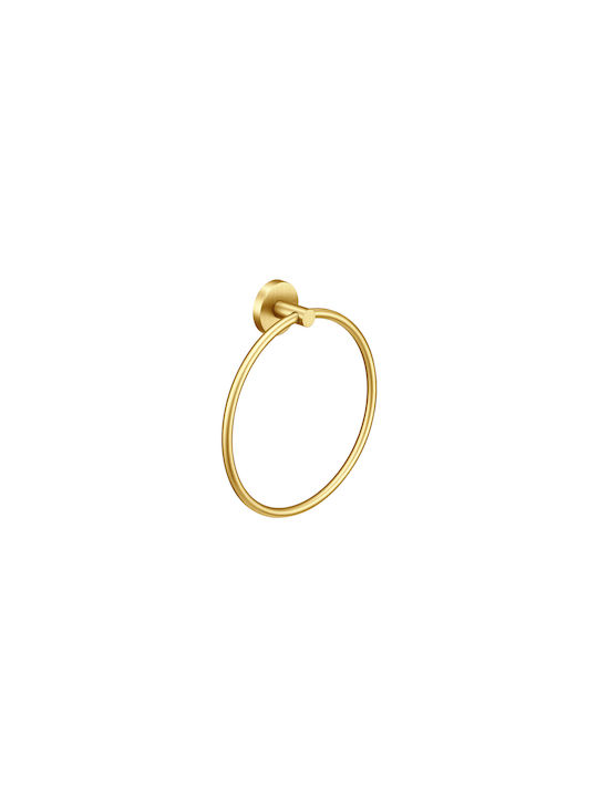 Sanco Ergon Badezimmerhaken Ring Einzel mit Schrauben Bronze