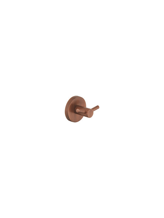 Sanco Ergon Doppelter Badezimmerhaken mit Schrauben 4.5x5.5cm Bronze