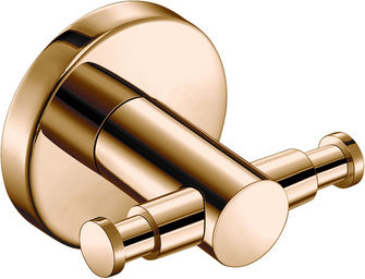 Sanco Sanco Bathroom Hook Double with Screws 5x5.5cm Bronze