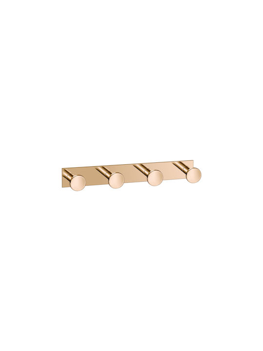 Sanco Bath Bathroom Hook 4 Prongs With Screws Bronze