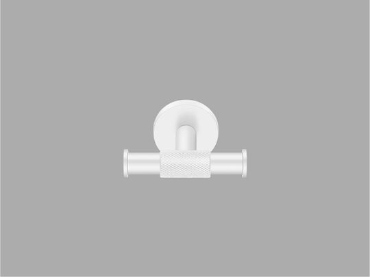 Sanco Dorian Double Bathroom Hook With Screws Brown