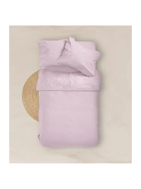 Borea Solid Single Bed Sheet With Rubber Hugger 100x200+25cm Burgundy
