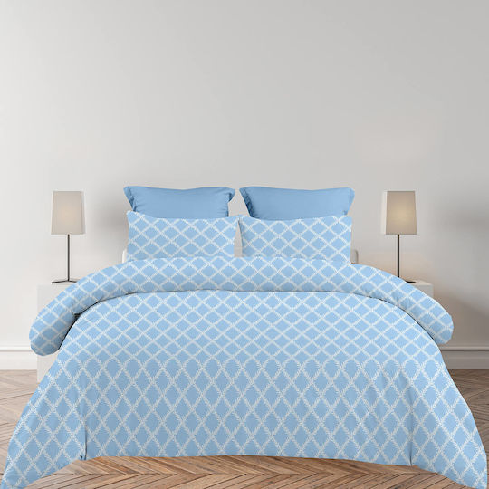 Astron Italy Lucia Σετ Σεντόνια Υπέρδιπλα 245x260εκ. Olive (4τμχ)