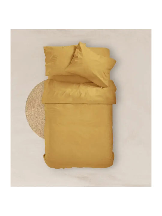 Borea Solid Bed Sheet Single With Rubber Hugger 100x200+25cm White
