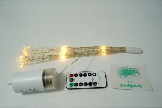 180 Luminite LED Alb Cald Alimentate Cu Baterii Tip Focuri De Artificii