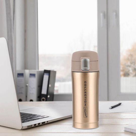 Maestro Thermos Bottle Stainless Steel 450ml Golden