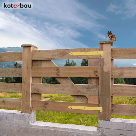 Kotarbau Strap Hinge 500 Mm Gold Galvanized Steel Garage Door Hinge Shutters Gazebo Hinge