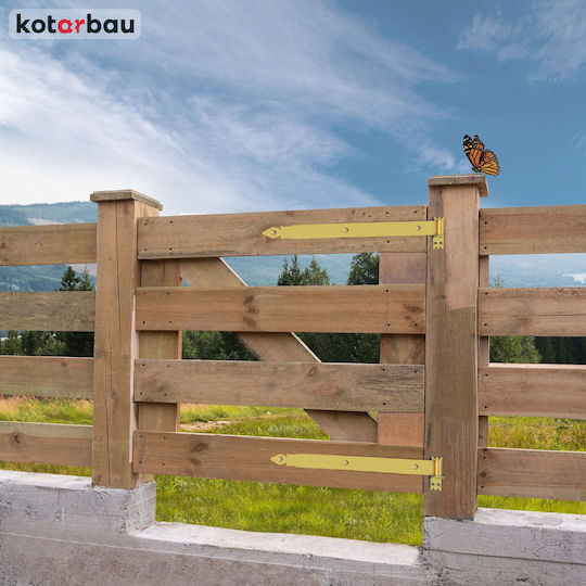 Kotarbau Strap Hinge 600 Mm Gold Galvanized Steel Garage Door Hinge Shutters Gazebo Hinge