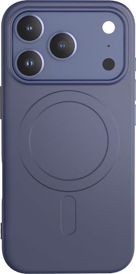 Bigben Калъф Iphone 17 Pro Max Magsafe От Мек Силикон Мека Допирна Повърхност Нощно Синьо