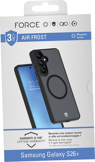Force Case Калъф Samsung Galaxy S26 Plus Удароустойчив 3m Съвместим с Magsafe С Пълно Покритие (360°) Черен