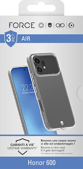 Force Case Калъф Honor 600 Удароустойчив 3м С Пълно Покритие (360°) Антижълтеещ Прозрачен