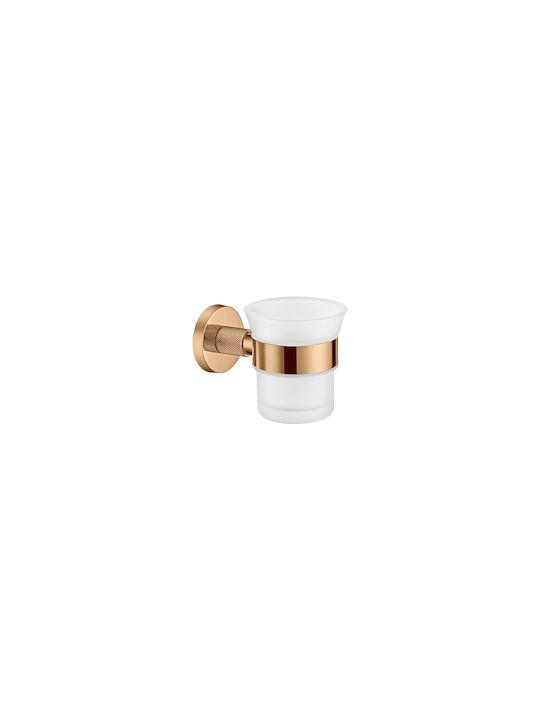 Sanco Dorian 121301-A03 Wall Mounted Glass Silver Cup Holder